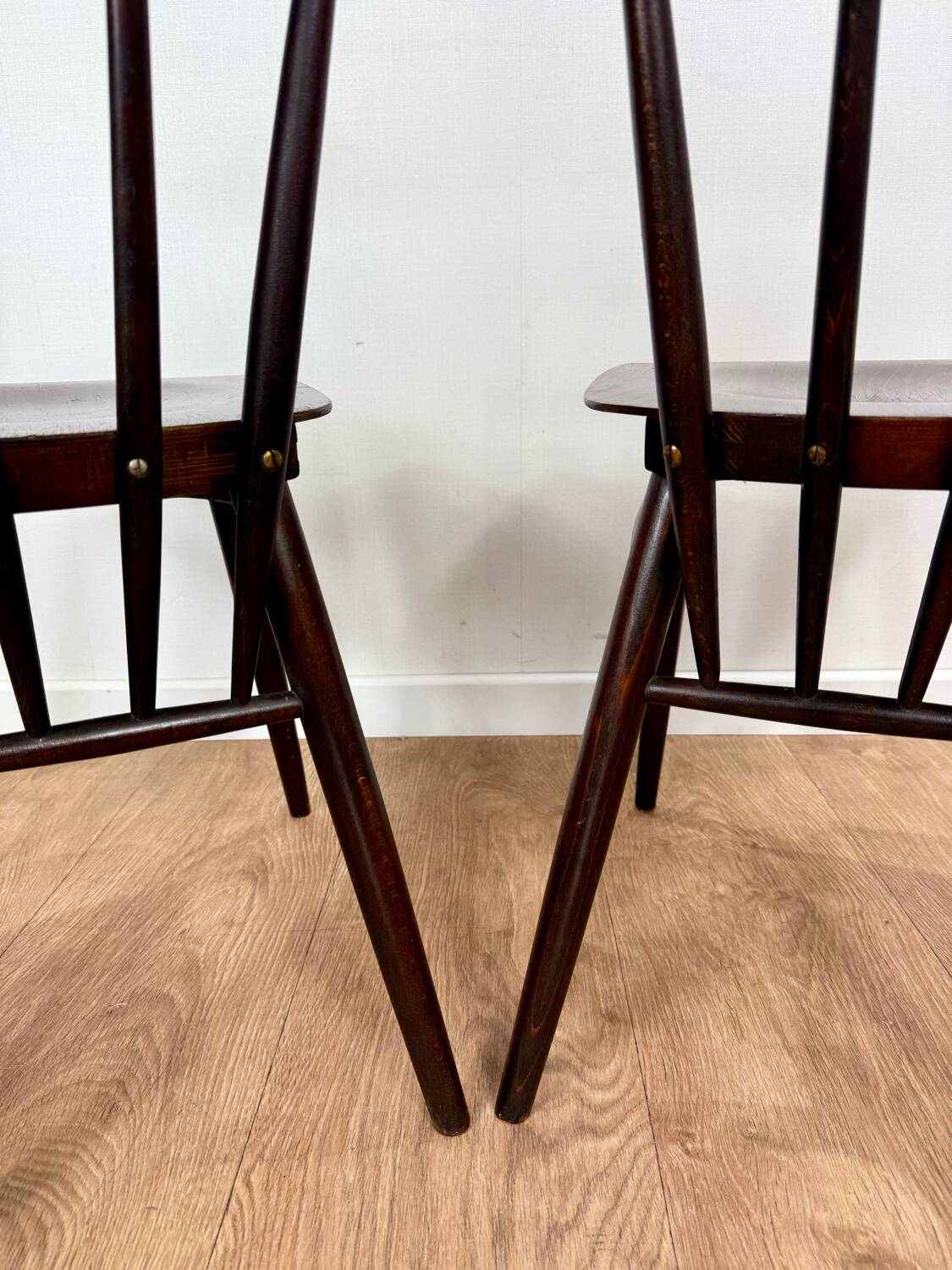 Czechoslovakian style bistro chairs from the 60s