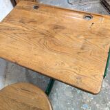 Vintage school desk – single-piece