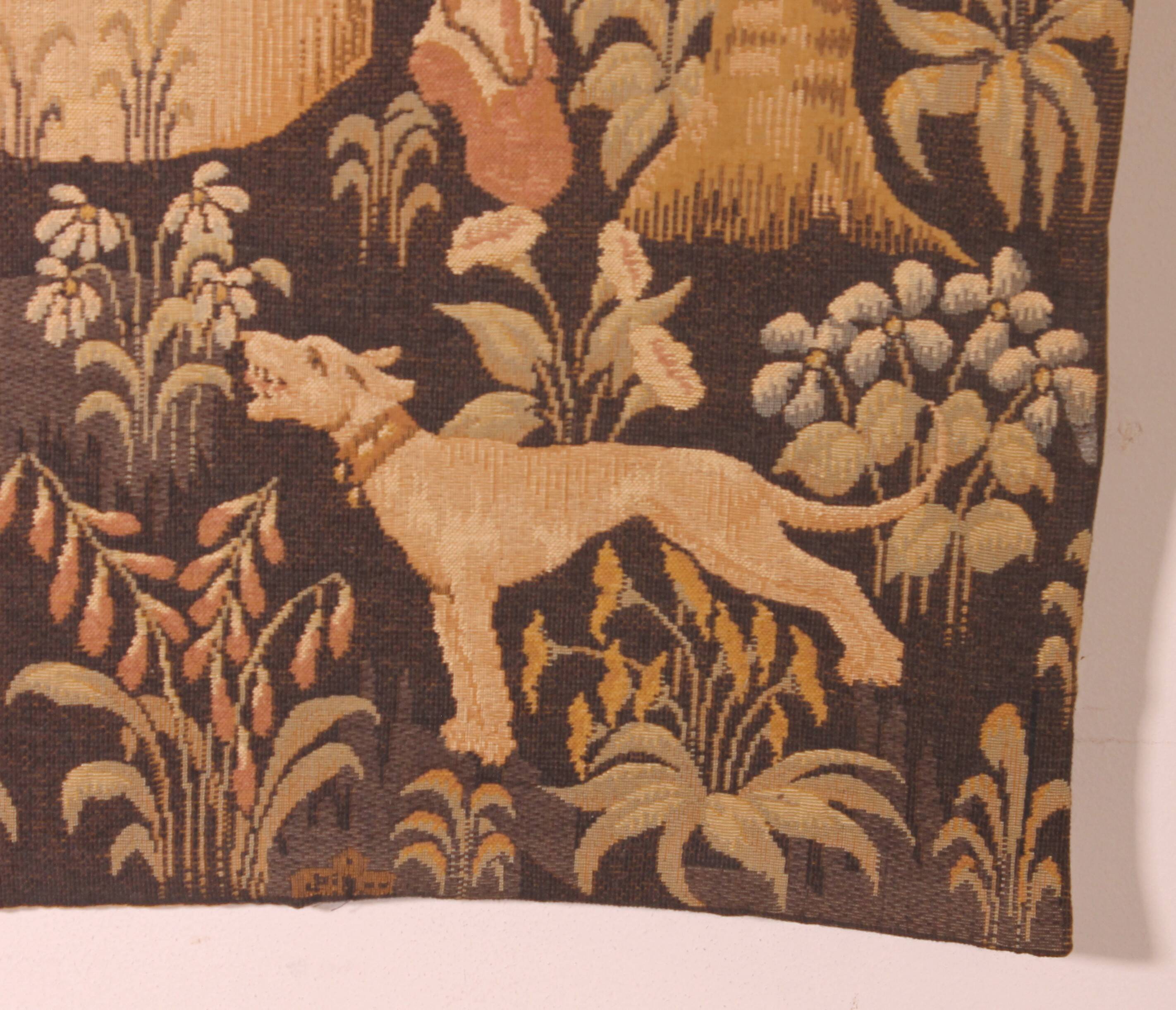 tapisserie représentant la pesée et l'art de forger