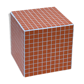 Cube end of sofa
