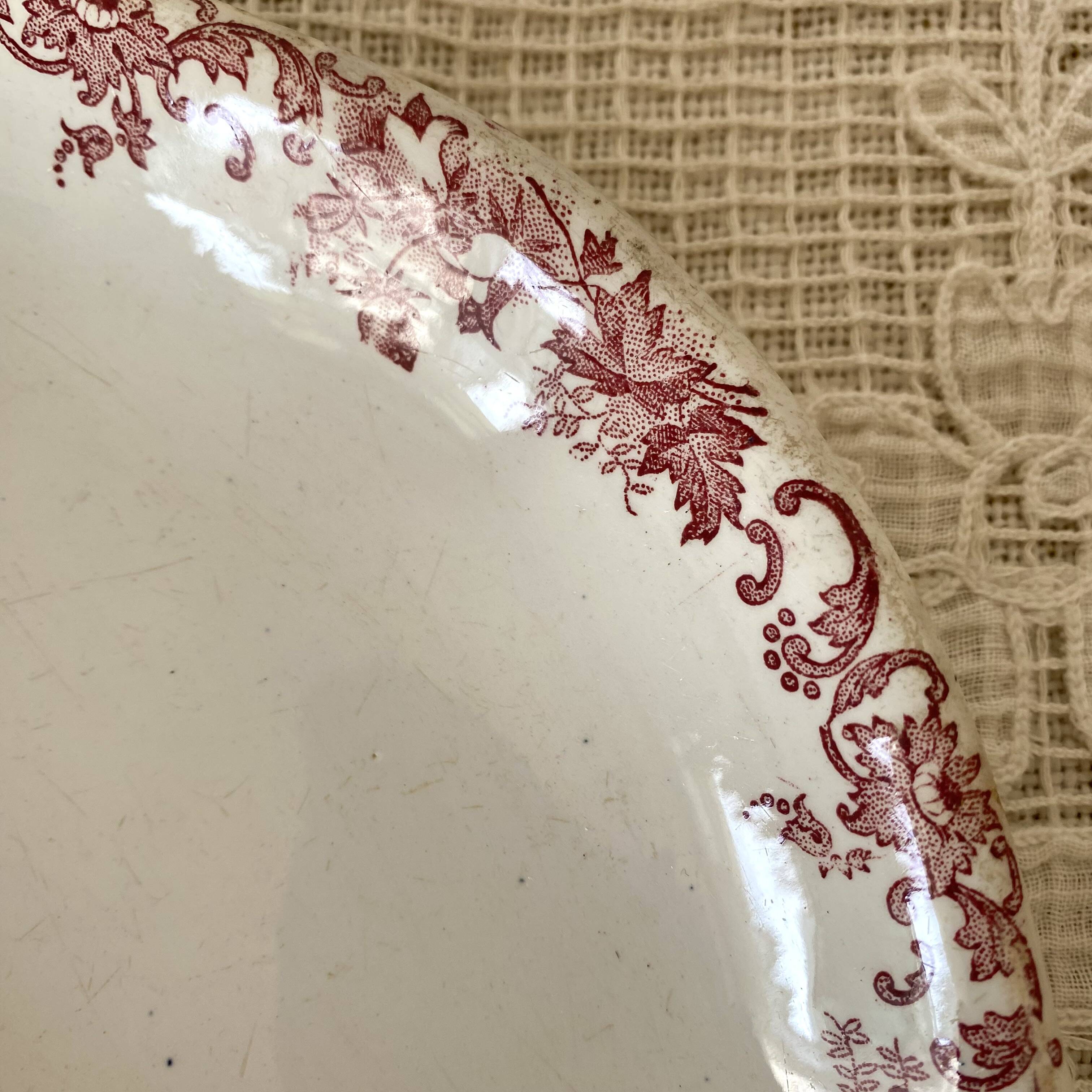 St Amand "Campanule" ironstone dish