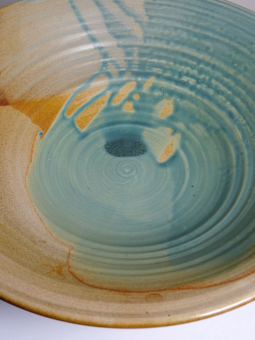 Very large fruit bowl Egbert Boonstra craftsmanship Netherlands vintage ceramics