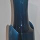 Blue ceramic vase flamed vintage 50's