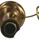 Brass baluster lamp base, 10x21cm, vintage
