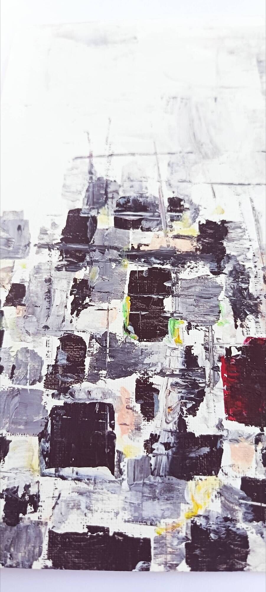 Original abstract painting – urban composition – dlg Nicolas de Stael