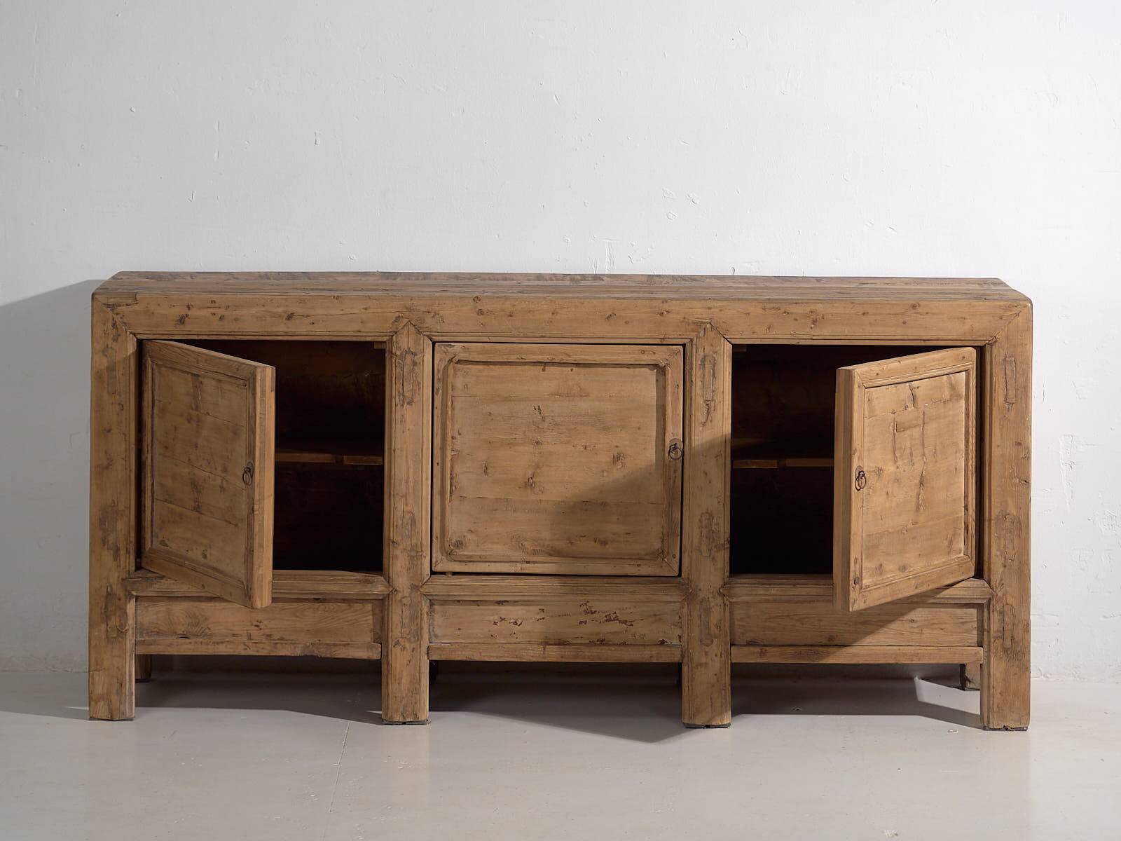 Antique Chinese three-door sideboard (circa 1900)
