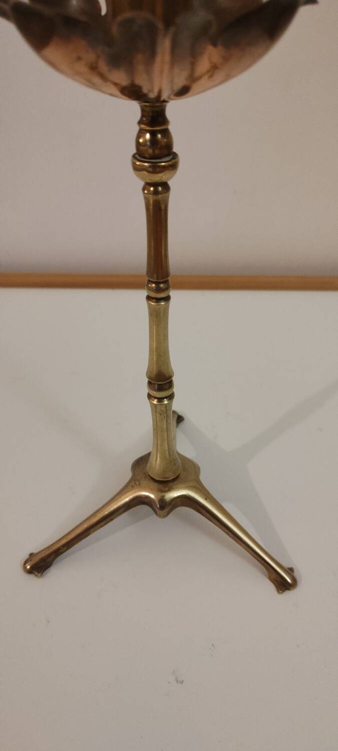 Brass and copper candlestick by Was Benson 1900