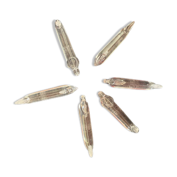 Lot de 6 porte-couteaux en cristal Cristallerie Vannes