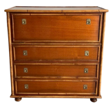 1970s wooden and bamboo sideboard bar furniture