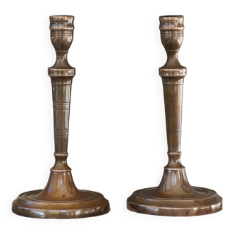 Pair of 18th century candlesticks