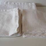 Tablecloth damase and towel year 60