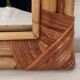 Arched Spanish wall mirror in rattan and bamboo, 1960s.