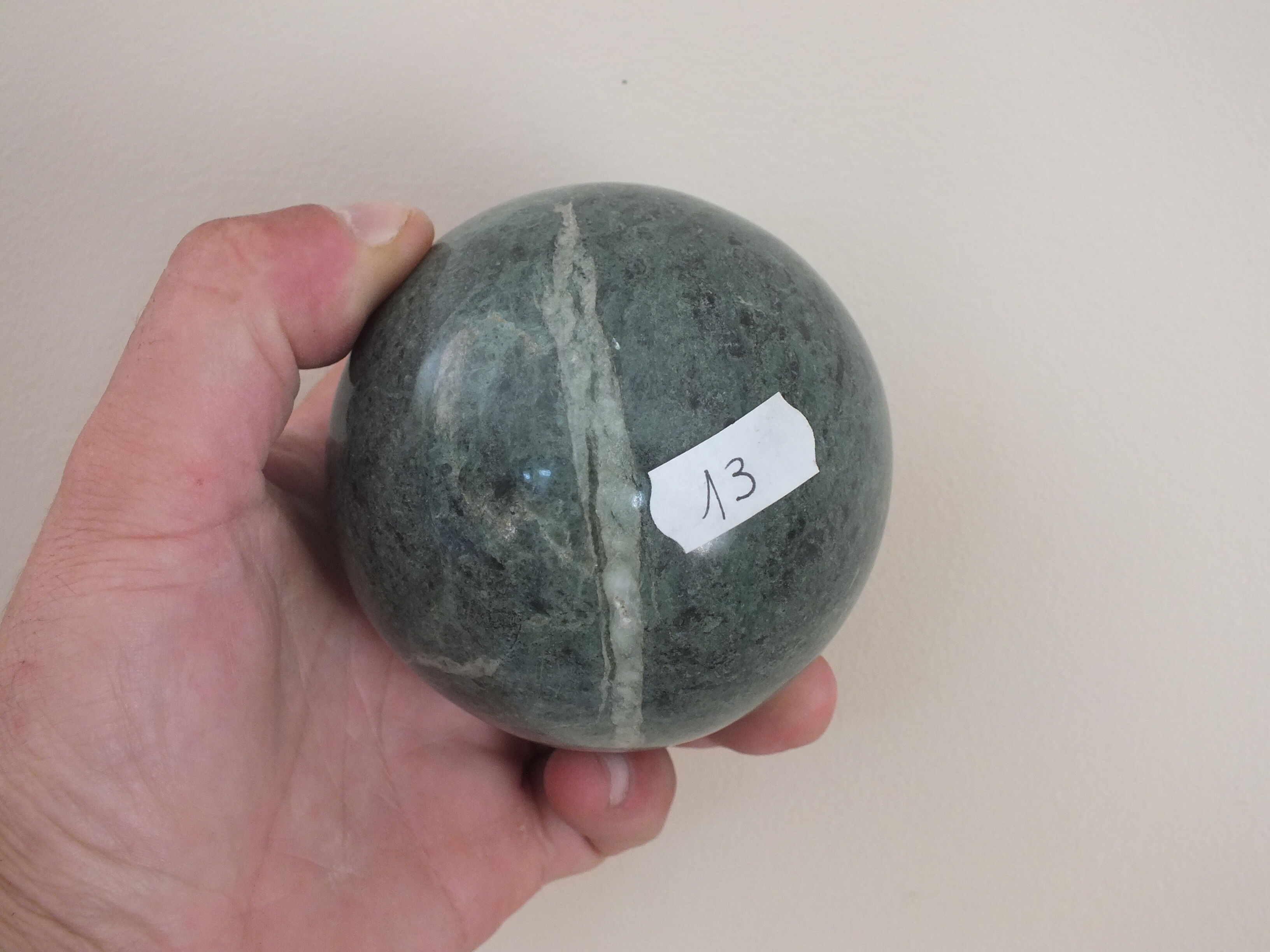 Marble ball or decorative mineral sphere n°13