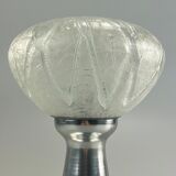 60s 70s table lamp bedside lamp chrome Doria glass space age design
