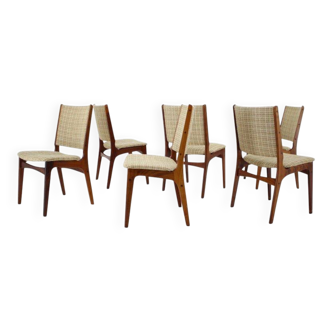 1960s Johannes Andersen Dining Chairs, set of 6, Denmark