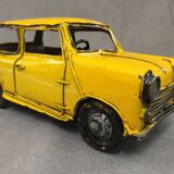 Maquette reproduction voiture ancienne mini cooper métal étain collection