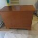 Cherry wood commode - solid wood - with a rounded edge - Louis Philippe - 4 drawers