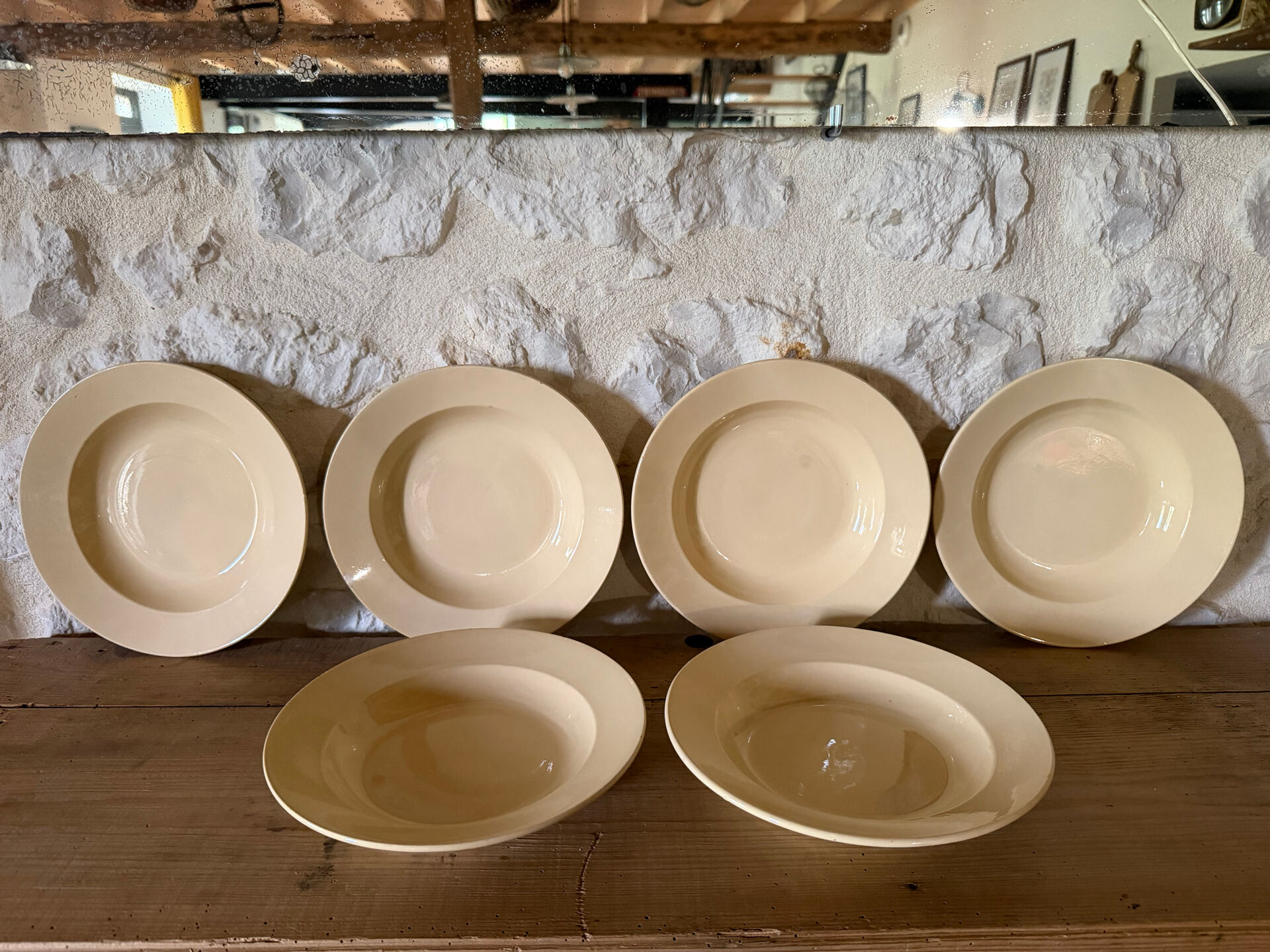 Deep plates Badonviller in half porcelain