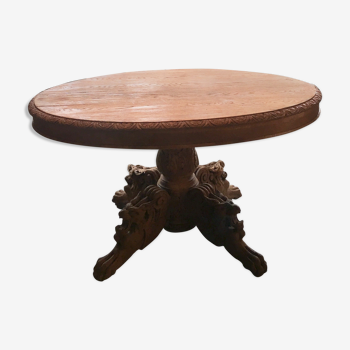 Table style Henri II circa 1920 oak