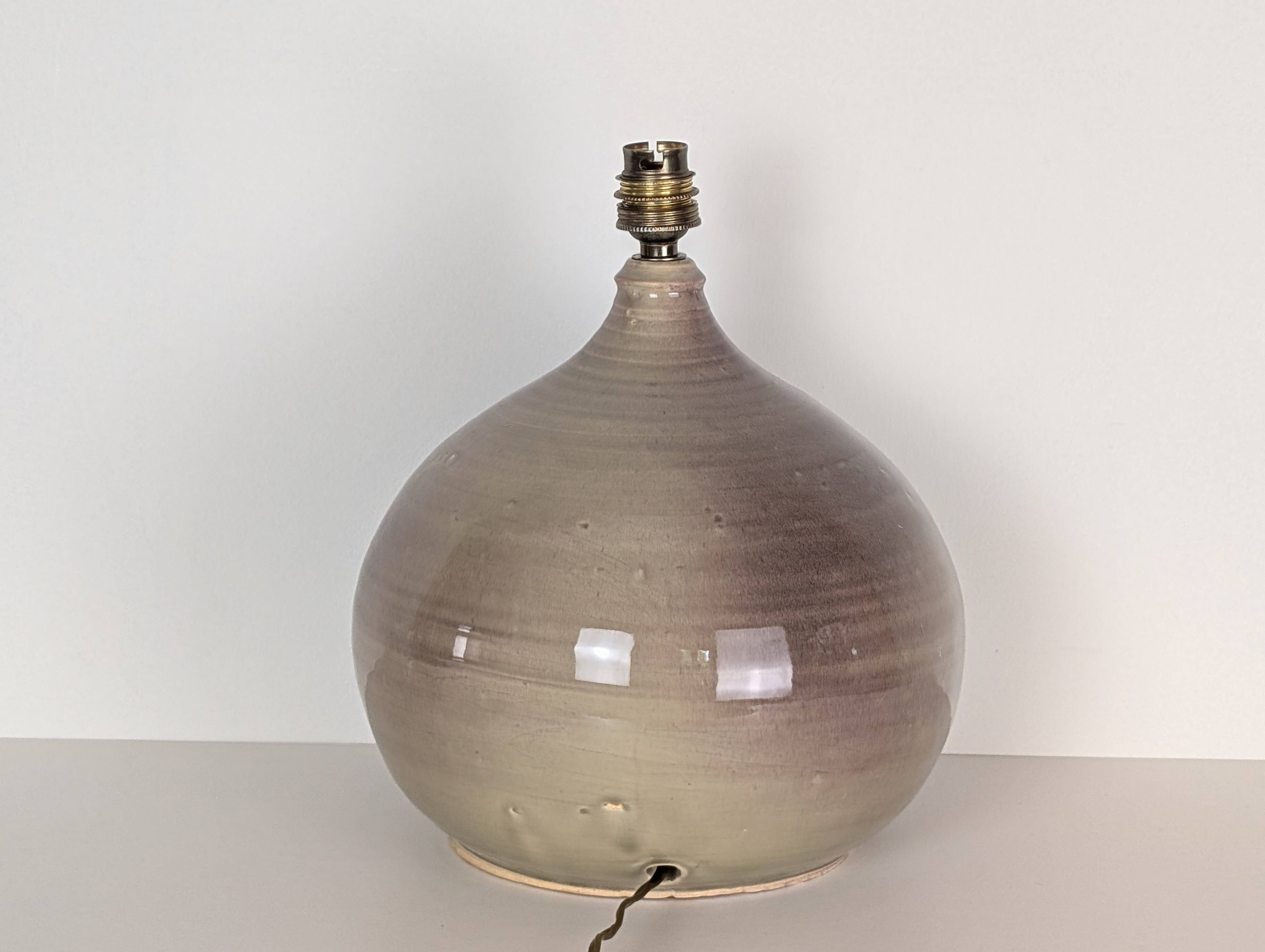 Pied de lampe en céramique