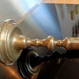 Bougeoir en bronze ancien Transition