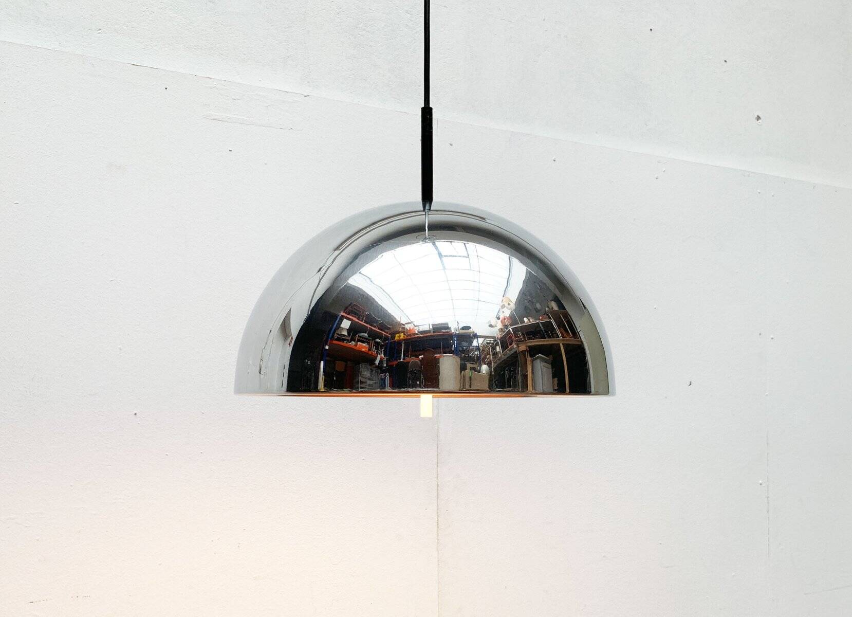 German mid-century dome pendant lamp by Staff Leuchten, 1960s.