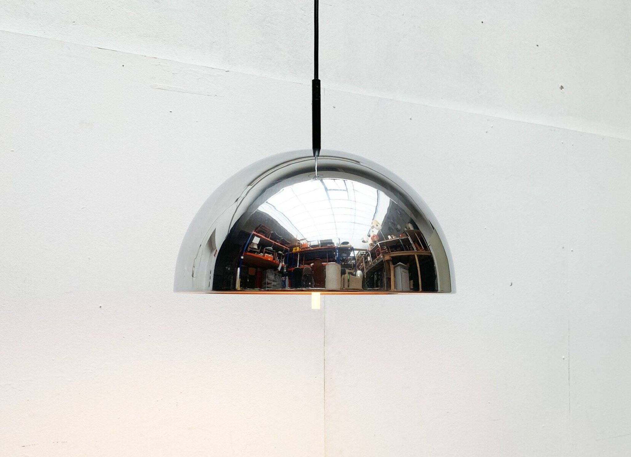 German mid-century dome pendant lamp by Staff Leuchten, 1960s.