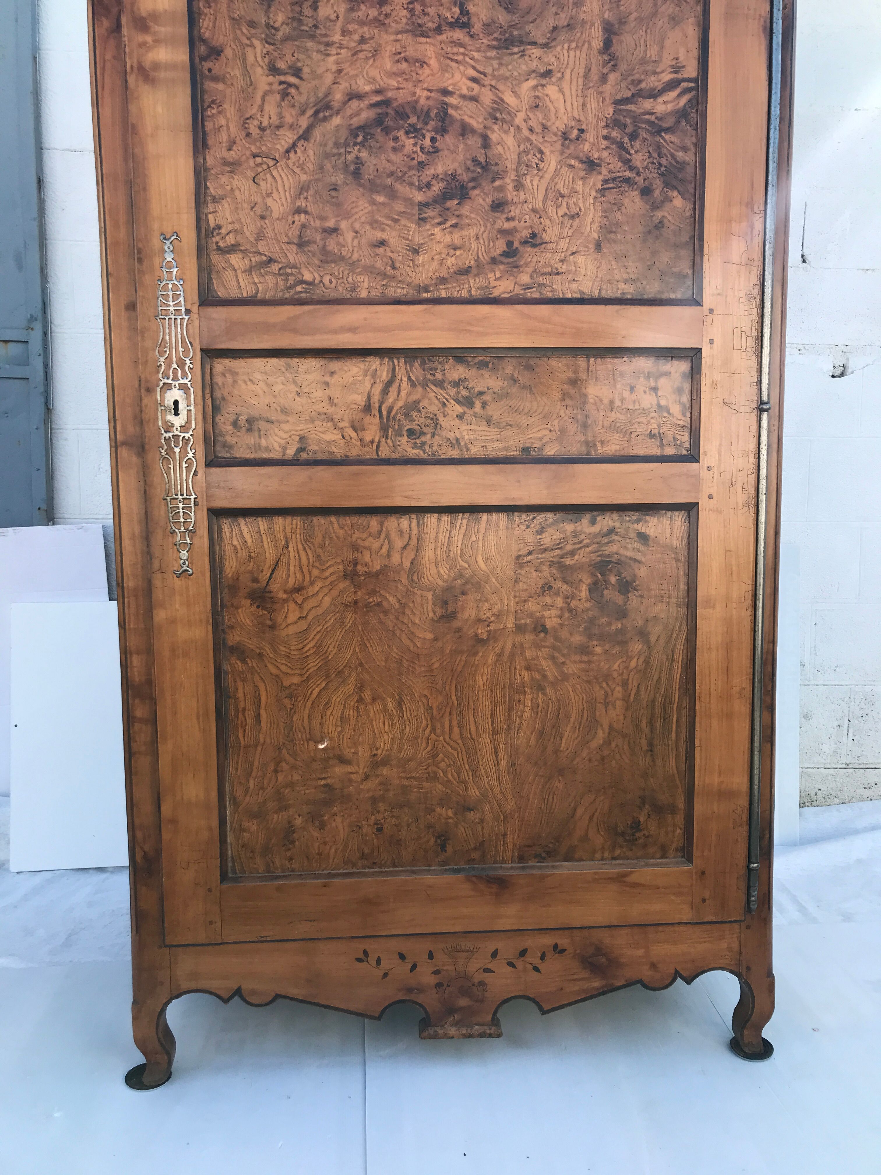 Louis XV marquetry bonnetière 1950s