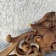 old wooden pediment