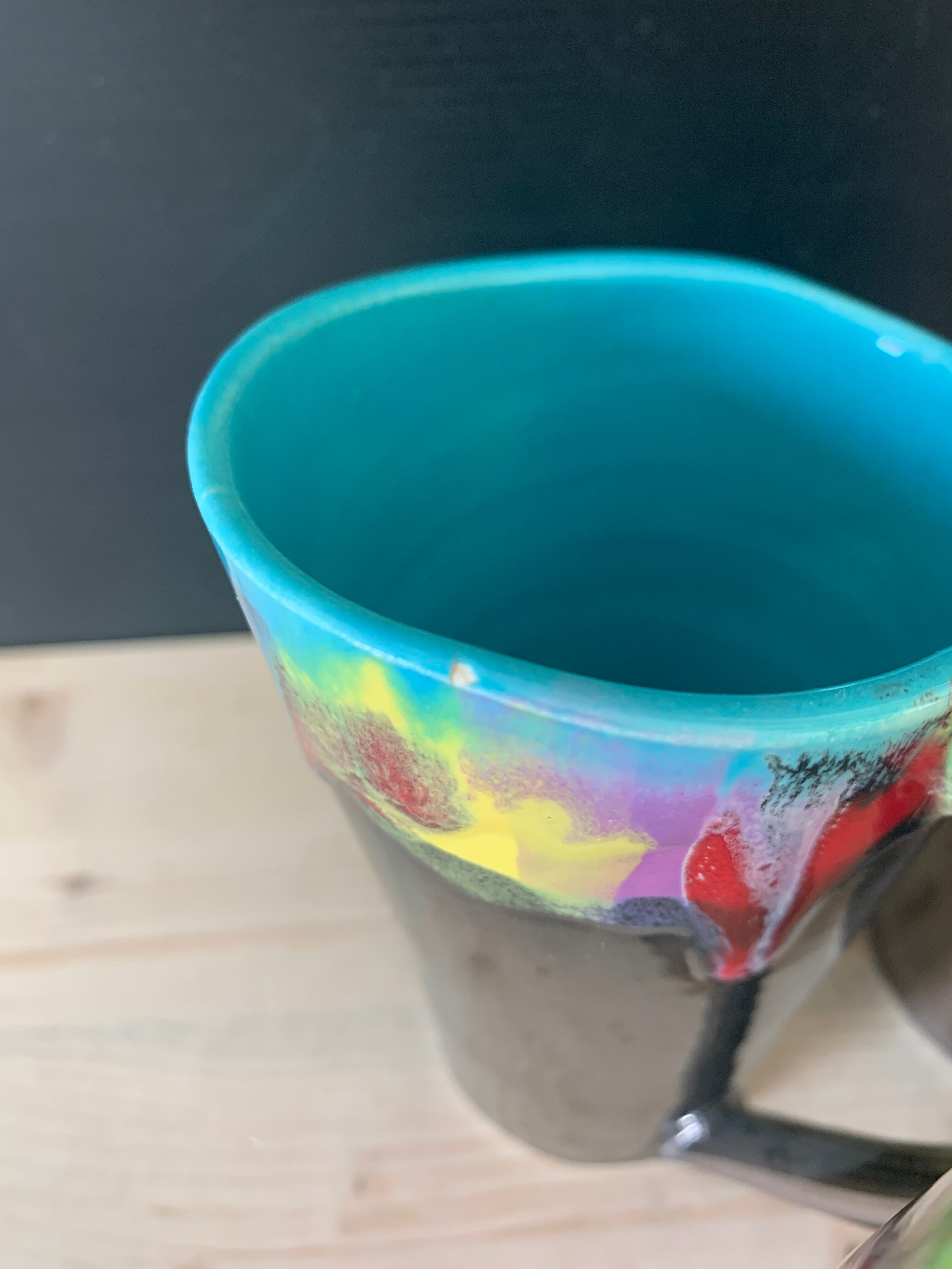 Multicolored cups Vallauris