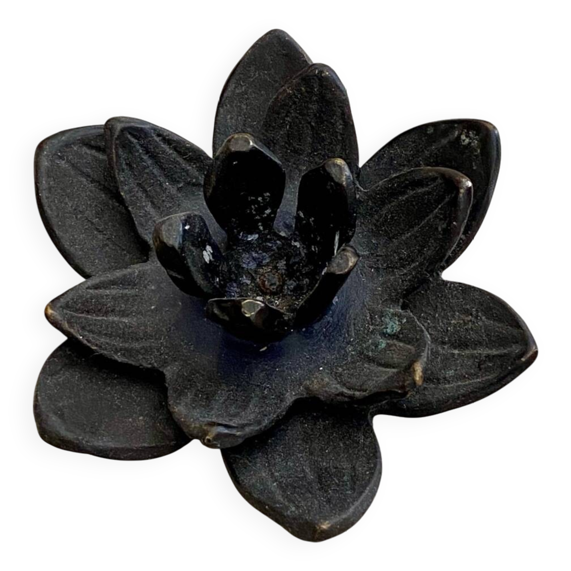 Cast iron candle holder