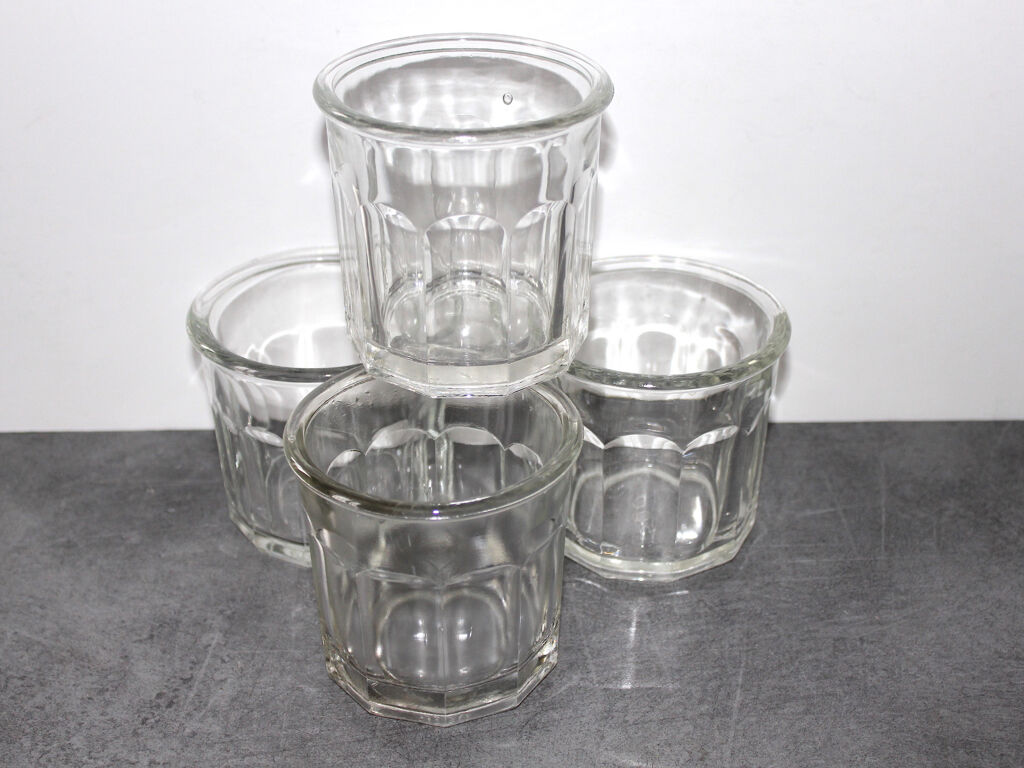 Ensemble de 4 pots à confiture anciens
