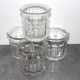 Ensemble de 4 pots à confiture anciens