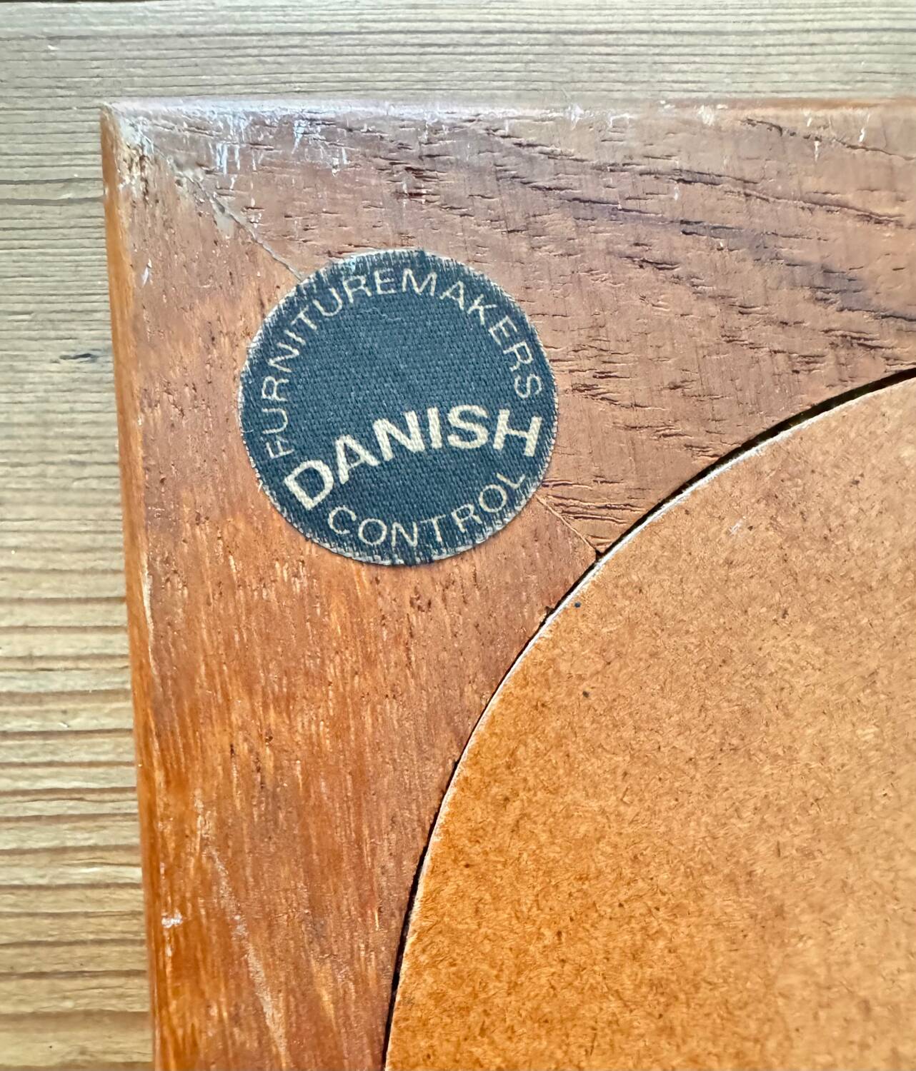 Vintage Danish mirror, teak frame