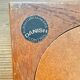 Miroir danois vintage, cadre en teck