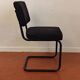 Lot 4 chaises velours noir