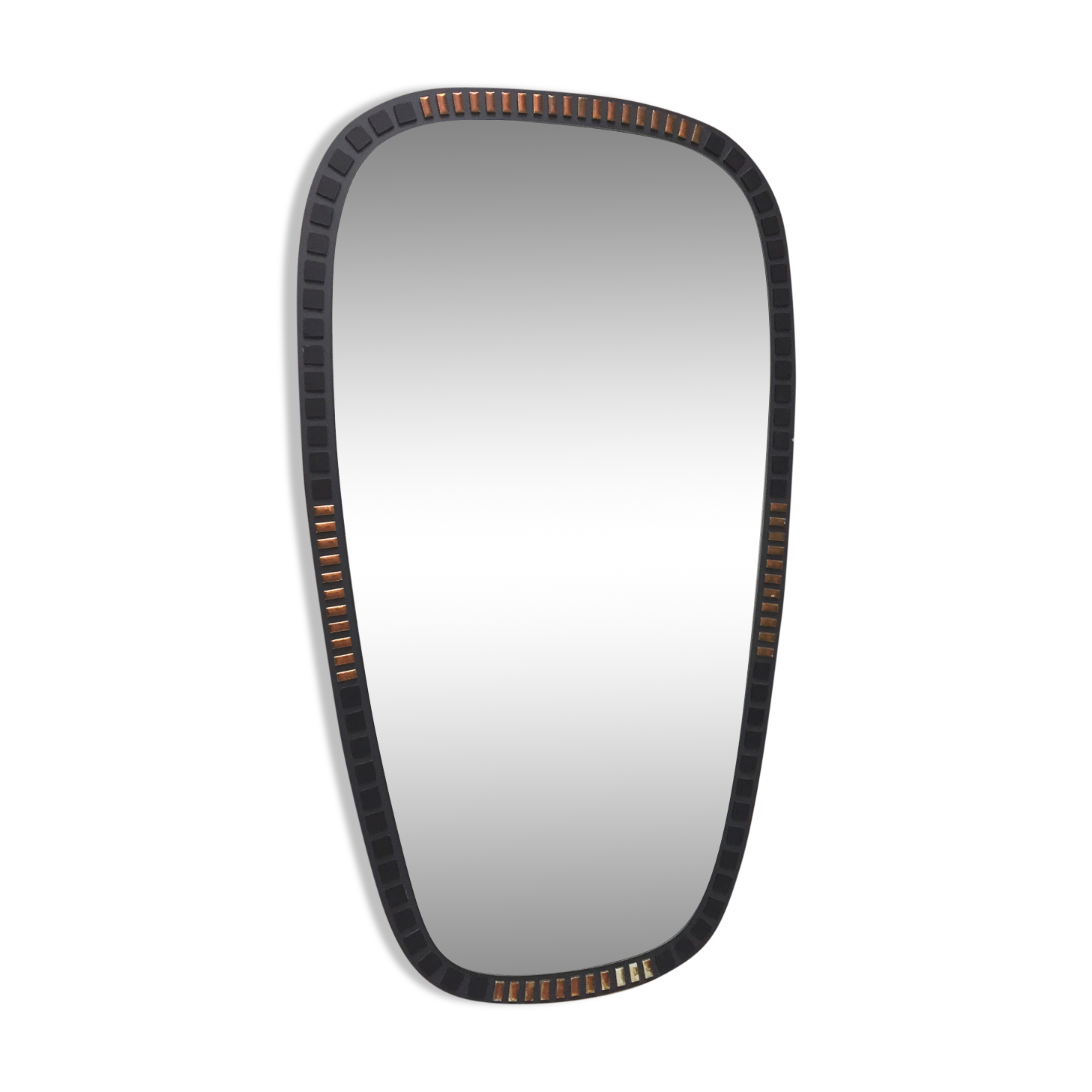 Oval mirror, Maison Duro Belgium 1966 - 96.5x54cm