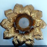 Old wall light flower Masca gold metal