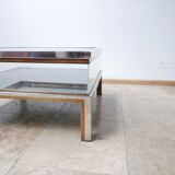 French mid-century vitrine coffee table