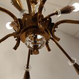Mid century copper chandelier, 1950s