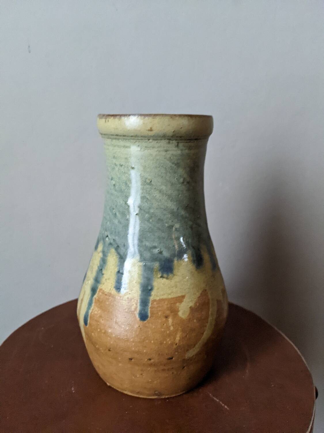 Handmade ceramic stoneware vase, Scandinavian country style decoration