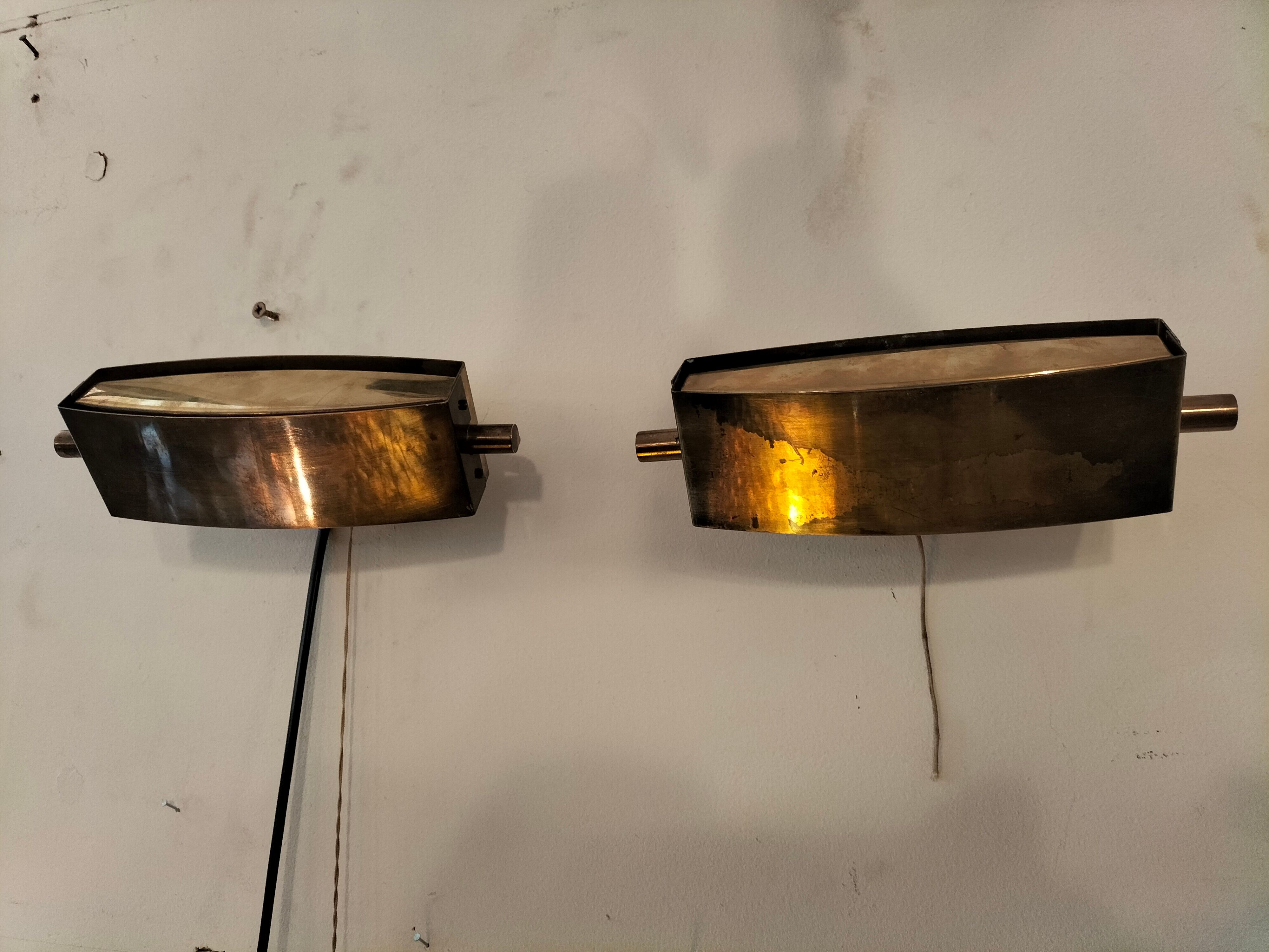 Pair wall lamps