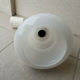 White opaline pendant light