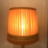 Pair of vintage 1950 orange lampshades