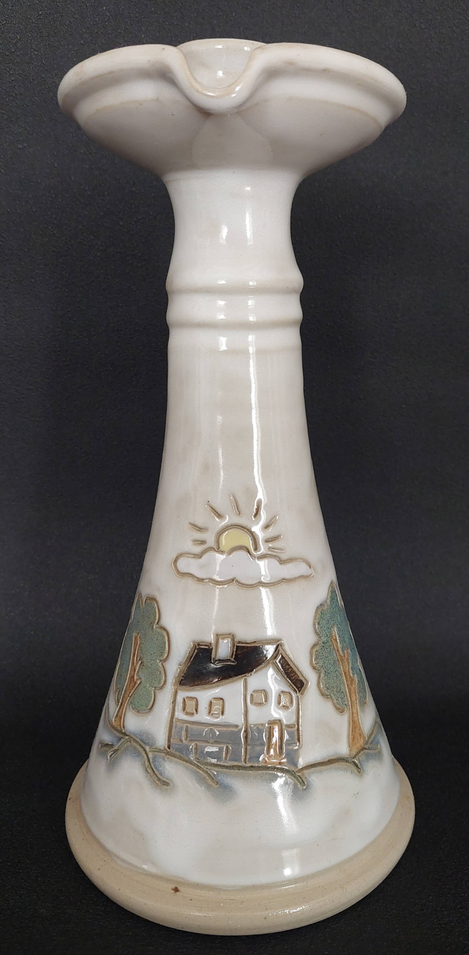 Bougeoir à main vintage poterie Lardinois