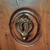 Louis XIV style commode in solid cherry wood.