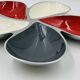 Vintage enamelled solid aluminium aperitif plate Flower 39cm