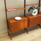 Teak system bookcase, Norwegian design, 1960s, production: Blindheim Mobelf