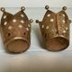 Pair of crown candlesticks