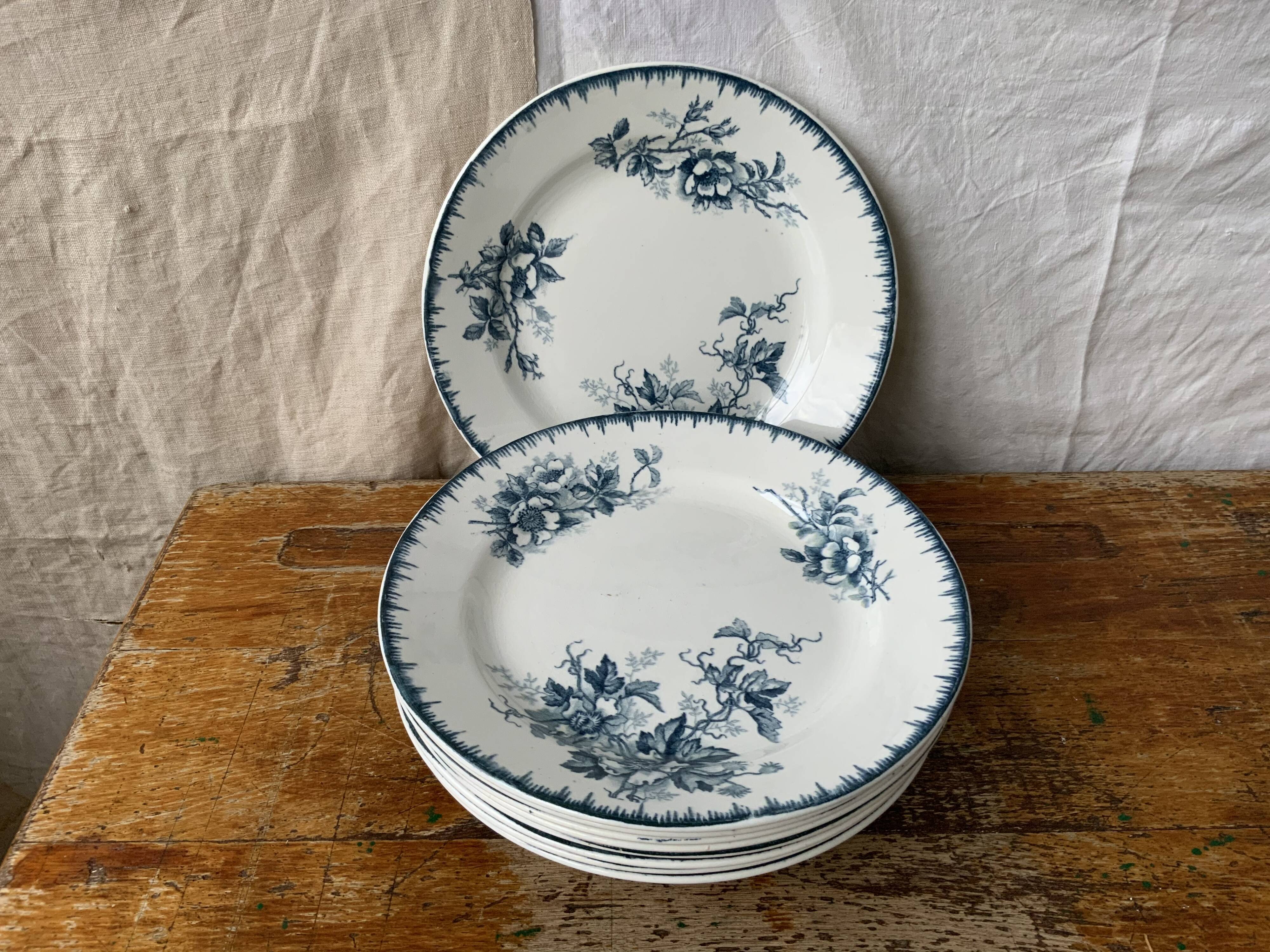 Set of 9 Iron Earth plates